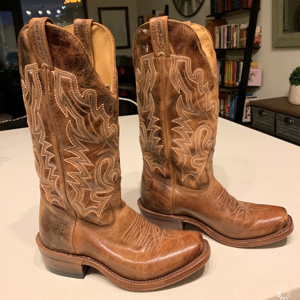 Boulet Waterproof Leather Cowboy Boots !